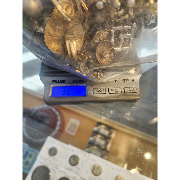 2lbs craft jewelry broken rhinestone lot - Picture 6 of 6